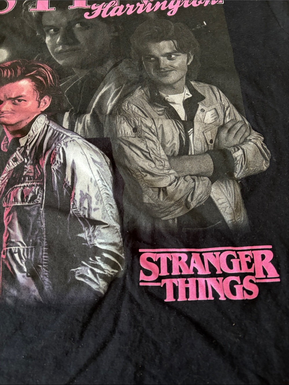 Stranger things  Black Steve Harrington Graphic Tee netflickd - Picture 3 of 6